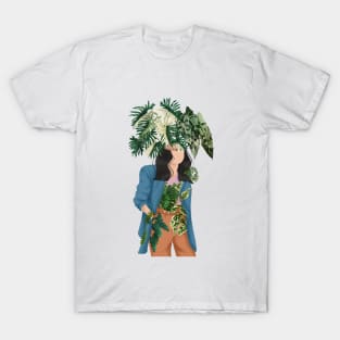 Plant Head, Girl Illustration 10 T-Shirt